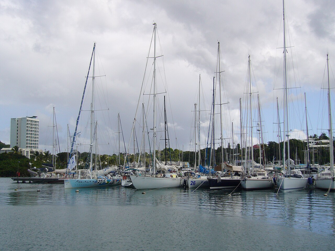 Voiliers à Bas-du-Fort · janvier 2007